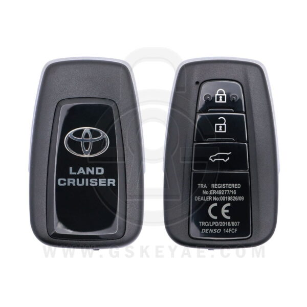 2018 Genuine Toyota Land Cruiser Prado Smart Key Remote 3 Button 433MHz HYQ14FCF 89904-60L80 (OEM)