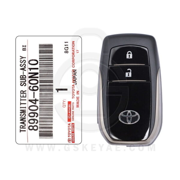 2018-2019 Genuine Toyota Land Cruiser Smart Key Remote 2 Button 433MHz 89904-60N10 (OEM) (1)