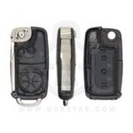 VW Volkswagen Touareg Phaeton Flip Remote Key Shell Cover 3 Button HU66 5WK45031