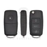 2005-2010 VW Volkswagen Touareg Phaeton Flip Remote Key Shell 3 Button HU66 5WK45031