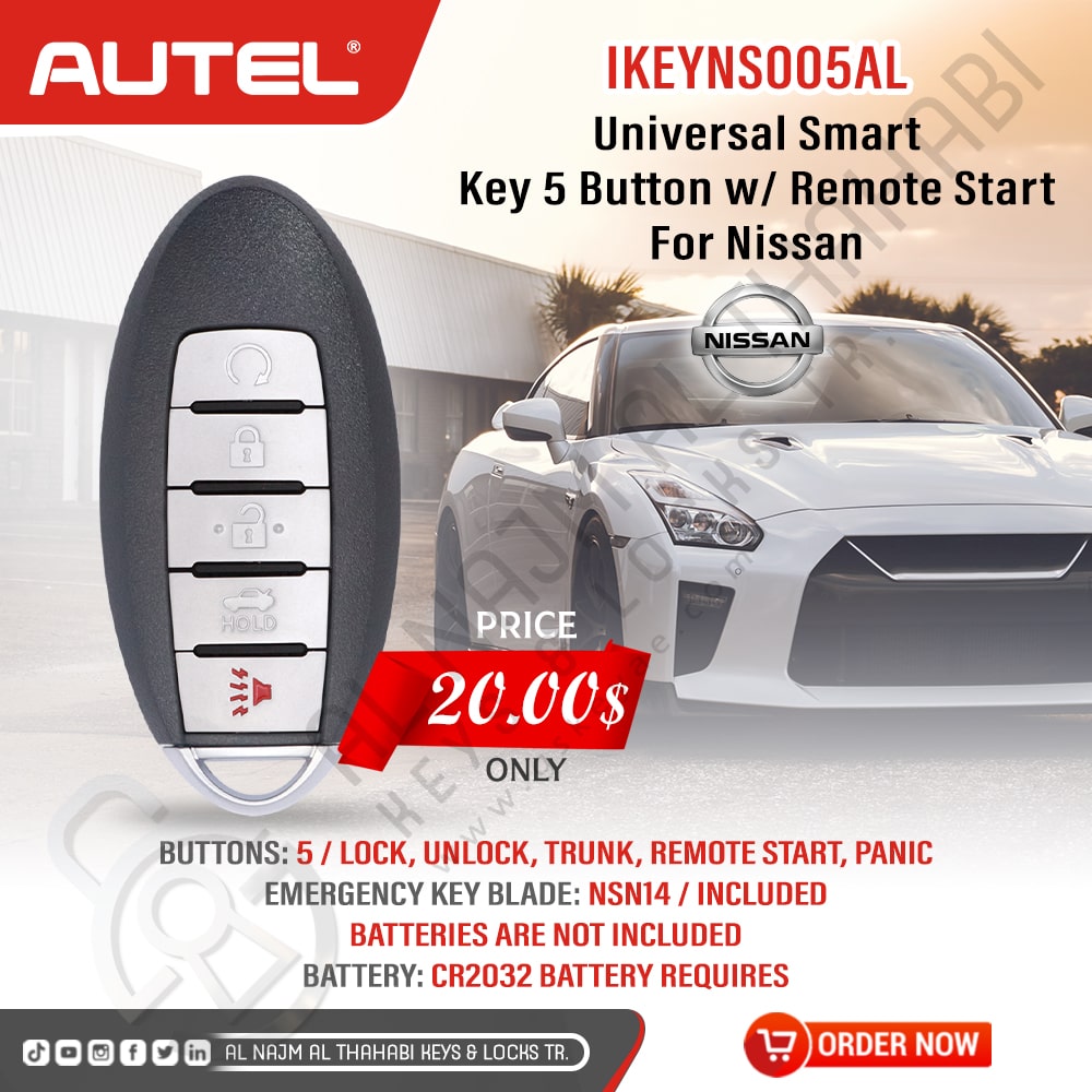 Autel IKEYNS005AL Nissan Smart Key Price