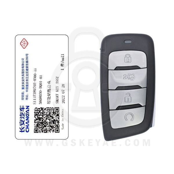 2022 Genuine Changan CS35 Plus Smart Key Remote 4 Buttons 433MHz 3608030-BQ01-AA (OEM) (1)
