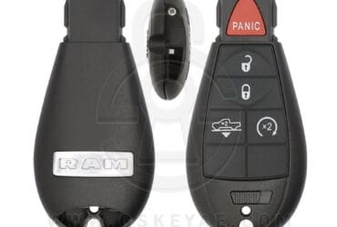 2015-2019 Original Dodge Ram Fobik Key Remote 5 Button 433MHz ID46 Chip GQ4-53T 68159655AD
