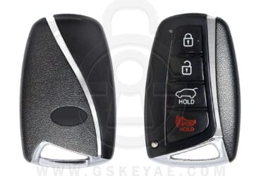 Coque de clé intelligente Hyundai Santa Fe Genesis 2013-2018 – 4 boutons