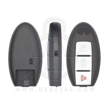 2008-2020 Infiniti Smart Remote Key Shell Cover 3 Button NSN14 Right Battery Type KR55WK49622