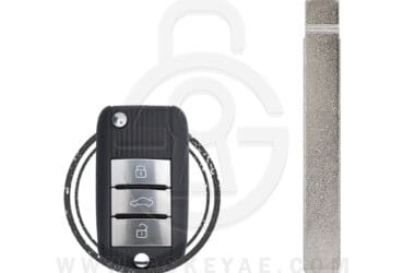 2017-2021 MG ZS Flip Remote Key Blade HU134 / KK12