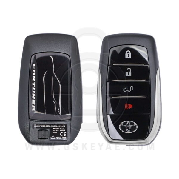 2016-2020 Original Toyota Fortuner Smart Key Remote 4 Button 433MHz ID8A Chip BM1EW 89904-0K090