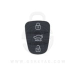 3 Button Silicone Rubber Pad For KIA Ceed Rio Hyundai Tucson Sonata Flip Remote Key Shell Cover