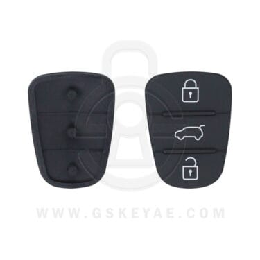 Silicone Rubber Pad (3-Button w/ Hatch) for KIA Hyundai Flip Remote Key Shell