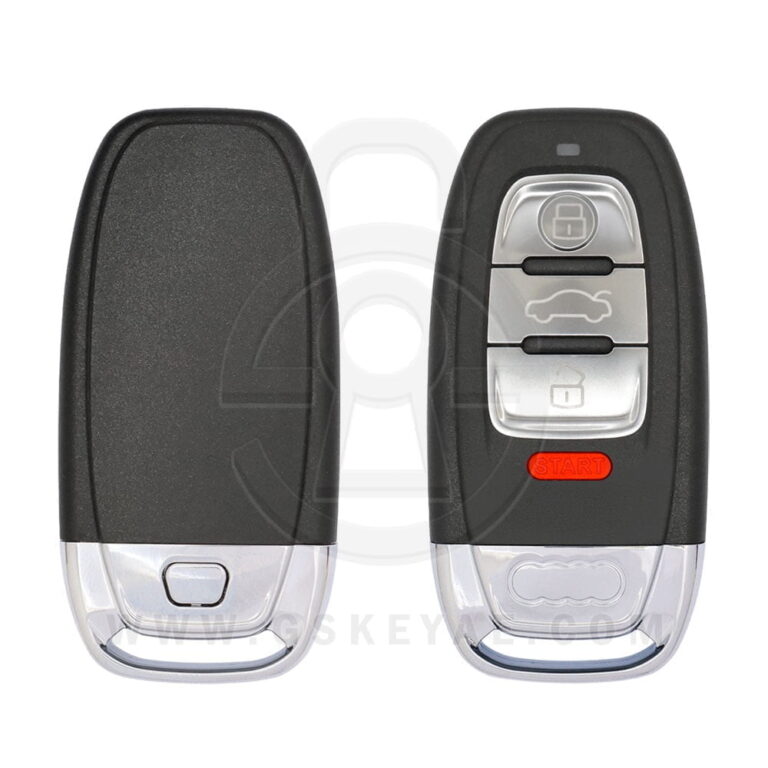 2008-2012 Audi Smart Key Remote Shell Cover 4 Buttons for IYZFBSB802 with HU66 Blade