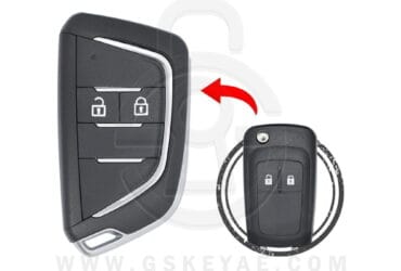 2011-2018 Chevrolet Aveo Cruze Flip Remote Key Shell Case Cover 2 Buttons HU100 Blade Modified