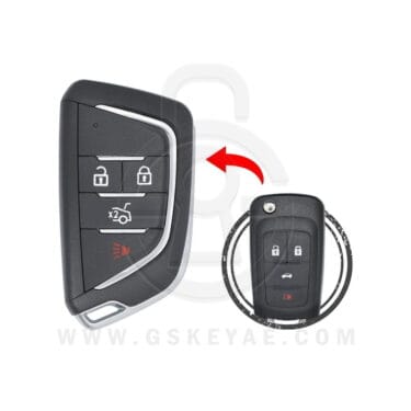 2010-2019 Chevrolet GMC Buick Flip Remote Key Shell Cover 4 Button HU100 OHT0106512 Modified
