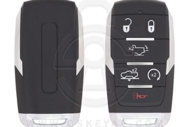 Clé intelligente Dodge Ram 1500 Pickup 2019-2024 6 boutons 433MHz 68291692AD