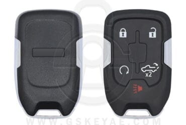 Coque de clé intelligente 5 boutons pour GMC Sierra / Chevrolet Silverado 2019-2022