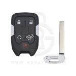 GMC Sierra Chevrolet Silverado Smart Remote Key Shell Cover 5 Button HU100 Blade For HYQ1EA/ES