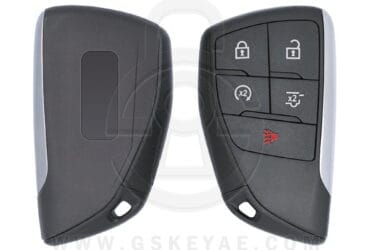 Coque de clé intelligente 5 boutons pour GMC Yukon 2021-2022 compatible avec HUFGM2718