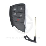 GMC Yukon Smart Remote Key Shell Cover 5 Button HU100 Blade HUFGM2718 13537956