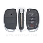 2016-2019 Hyundai Tucson Flip Remote Key Shell Case Cover 4 Button For TQ8-RKE-4F25