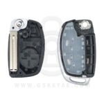 Hyundai Tucson Flip Remote Key Shell Case Cover 4 Button For TQ8-RKE-4F25 TOY48 Blade