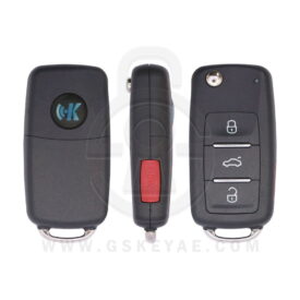 Keydiy KD Universal Flip Remote Key 4 Buttons B Series VW Volkswagen Type B08-3+1