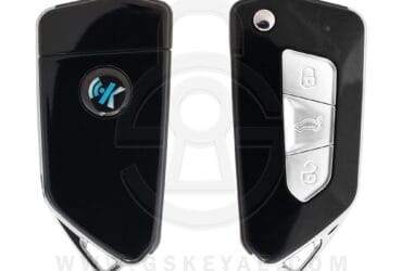 Clé télécommande universelle Keydiy KD pliante 3 boutons série B type VW B34