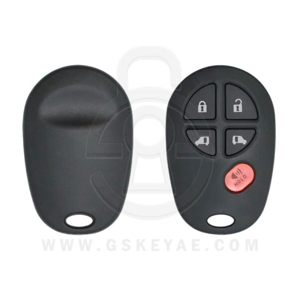 2004-2019 Toyota Sienna Tacoma Tundra Keyless Entry Remote Shell Cover 5 Button GQ43VT20T