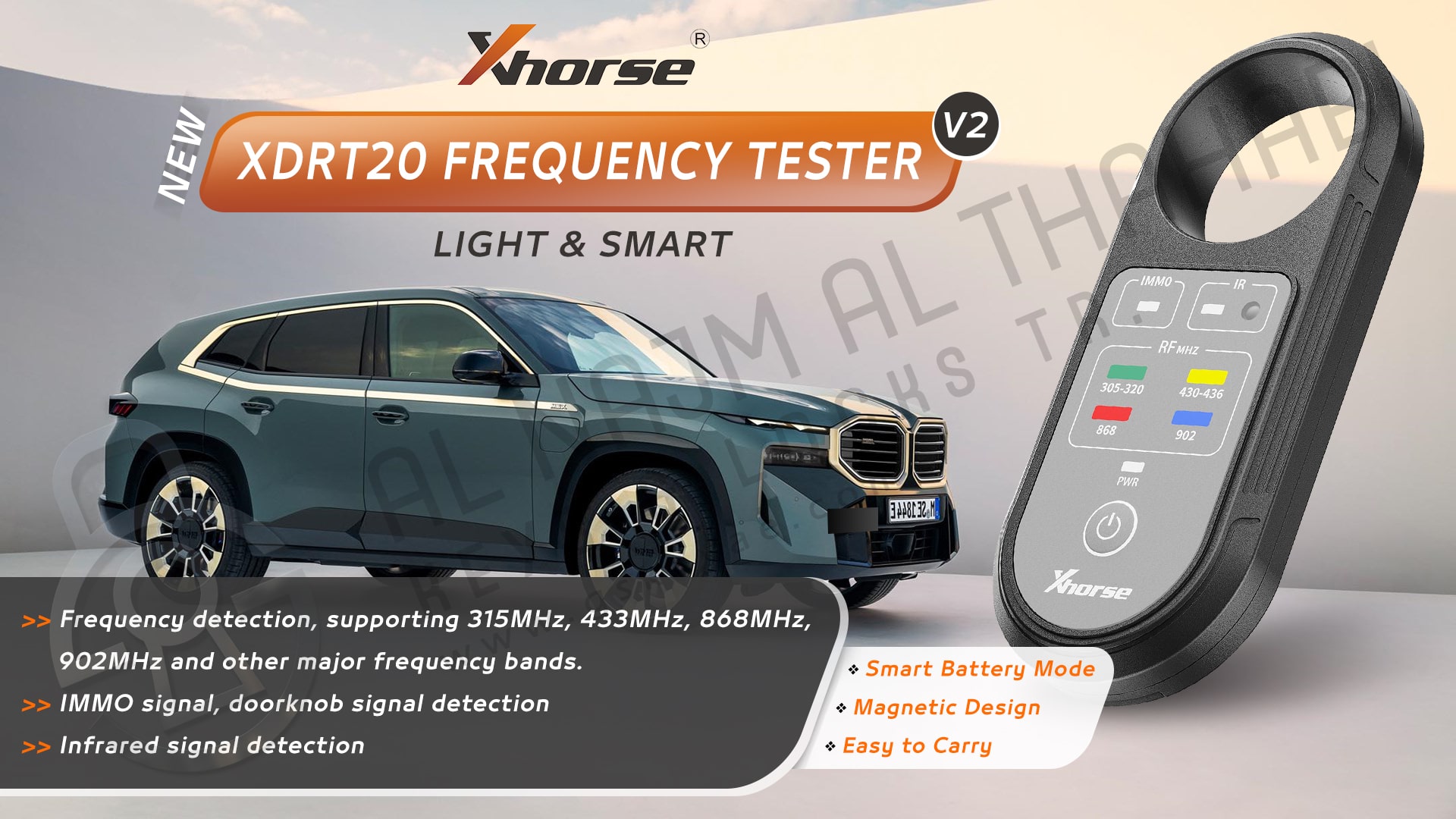 Xhorse XDRT20 Frequency Tester V2 Functions