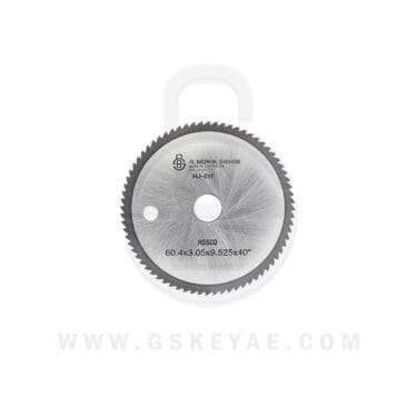 Angle Milling Cutter HSS-TiAlN Material Φ60.4X3.05XΦ9.525X40° 3853 For Futura Key Machine