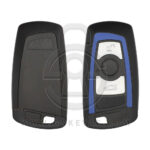 2013-2018 BMW FEM 3 / 5 / 7 F-Series Smart Remote Key Shell Case Cover 3 Button Blue HU100R Blade