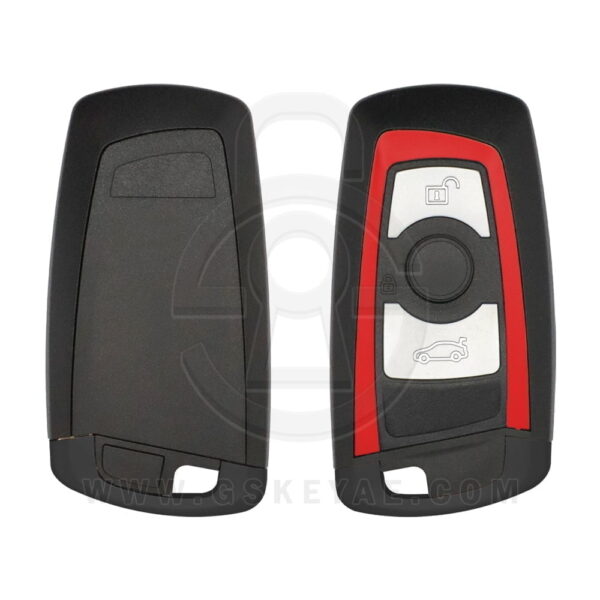2013-2018 BMW FEM 3 / 5 / 7 F-Series Smart Key Remote Shell Case Cover 3 Button RED Line