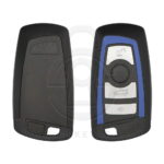 2013-2018 BMW FEM F-Series Smart Remote Key Shell Case Cover 4 Button BLUE