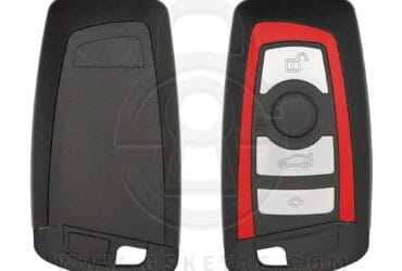 2013-2018 BMW FEM F-Series Smart Remote Key Shell Case Cover 4 Button RED Line