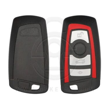 2013-2018 BMW FEM F-Series Smart Remote Key Shell Case Cover 4 Button RED Line
