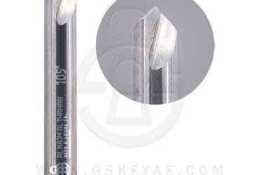 Solid Carbide 105° Double-Edged Dimple Cutter GS-1173 For Vertical Manual Key Cutting Machines