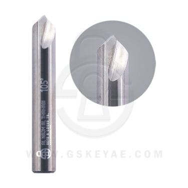 Solid Carbide 105° Double-Edged Dimple Cutter GS-1173 For Vertical Manual Key Cutting Machines