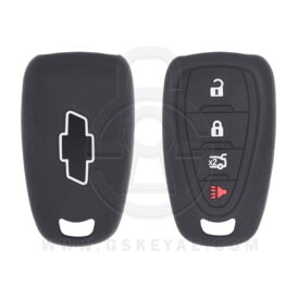 Chevrolet Cruze Camaro Smart Remote Key Silicone Protective Cover Case 4 Button