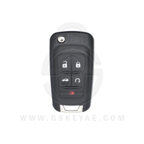 2014-2015 Original Chevrolet Malibu Impala Flip Key Remote 5 Button 433MHz 13587073 (1)