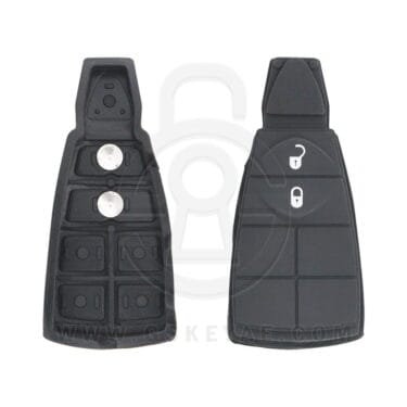 Chrysler Jeep Dodge Fobik Remote Key Replacement Rubber Pad 2 Buttons (Lock, Unlock)