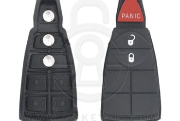 Chrysler Jeep Dodge Fobik Remote Key Rubber Pad 3 Button w/ Panic