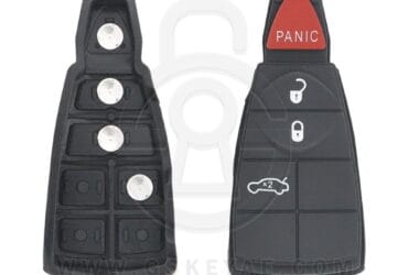 Chrysler Jeep Dodge Remote Key Replacement Rubber Pad 3+1 Buttons w/Trunk