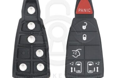 Chrysler Jeep Dodge Fobik Remote Key Replacement Rubber Pad 6 Button w/ L&R Sliding Door