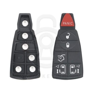 Chrysler Jeep Dodge Fobik Remote Key Replacement Rubber Pad 6 Button w/ L&R Sliding Door