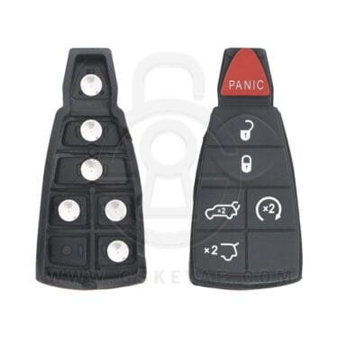 Chrysler Jeep Dodge Remote Key Replacement Rubber Pad 5+1 Buttons w/Start