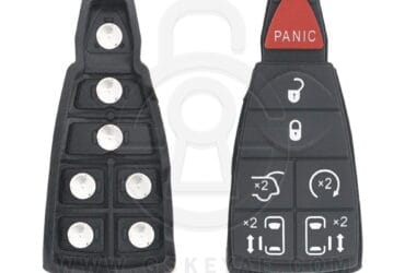 Chrysler Jeep Dodge Remote Key Replacement Rubber Pad 7 Buttons w/Start