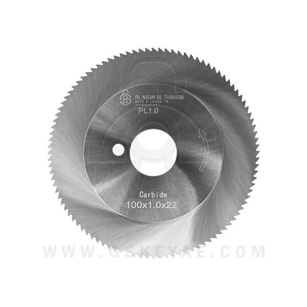 Flat Slotter Cutter Carbide Material Φ100X1.0XΦ22