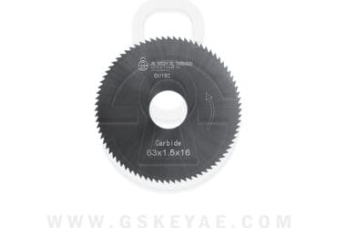 Flat Slotter Cutter Carbide Φ63X1.5XΦ16 1003 For KEYLINE 201 ILCO KD15 Key Machine