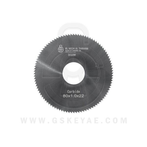 Flat Slotter Cutter Carbide Material Φ80X1.0XΦ22 1869 For SILCA DUO