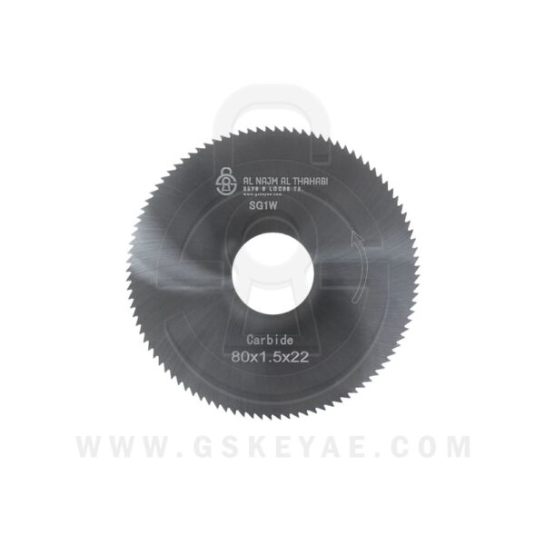 Flat Slotter Cutter Carbide Material Φ80X1.5XΦ22 GS-997
