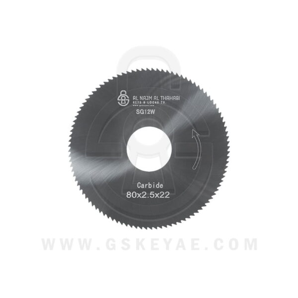 Flat Slotter Cutter Carbide Material Φ80X2.5XΦ22 3460