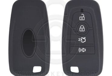 Étui de protection en silicone pour clé intelligente Ford Edge Explorer 4 boutons